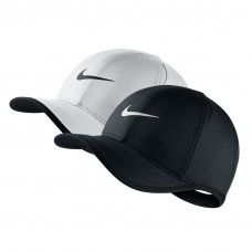 NWT NIKE Mujer&apos;s DriFit Feather Light Running Tennis Hat Cap BLACK or WHITE  eb-36293010